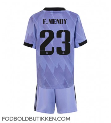 Real Madrid Ferland Mendy #23 Udebanetrøje Børn 2022-23 Kortærmet (+ Korte bukser)